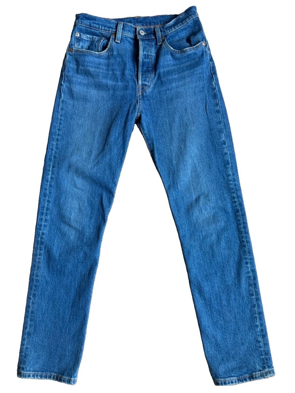 Levi’s 501 Original Fit Jeans W27 L30‎ Medium Wash Straight Leg Button Fly